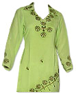Parrot Green Georgette Suit- Pakistani Casual Clothes