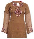 Brown/Hot Pink Chiffon Suit- Indian Dress
