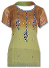 Brown/Green/Blue Chiffon Suit - Indian Dress