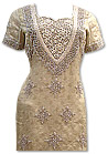 Light Golden Chiffon Jamawar Suit