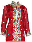 Red/Fawn Chiffon Suit