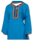 Blue Chiffon Suit- Indian Semi Party Dress