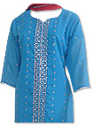 Turquoise/Maroon Chiffon Suit- Indian Semi Party Dress
