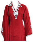 Red/White Chiffon Suit- Indian Dress