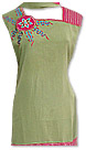 Light Green Georgette Trouser Suit   - Pakistani Casual Clothes