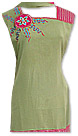 Light Green Georgette Trouser Suit   - Pakistani Casual Dress