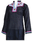 Black Cotton Khaddar Suit- Pakistani Casual Dress