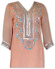 Peach Crinkle Chiffon Suit