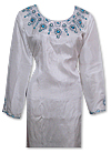 White Raw Silk Suit- Indian Clothes