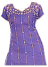 Purple Georgette Trouser Suit- Indian Semi Party Dress