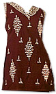 Dark Brown Georgette Trouser Suit- Indian Semi Party Dress