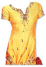 Golden Georgette Trouser Suit- Pakistani Casual Dress