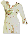 Off-White Georgette Suit- Pakistani Casual Dress