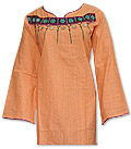 Peach Cotton Khaddar Suit- Pakistani Casual Clothes