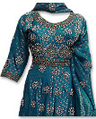 Teal Green Chiffon Jamawar Suit