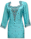 Turquoise Silk Suit