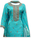 Turquoise Crinkle Chiffon Suit