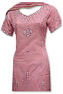 Tea Pink Crinkle Chiffon Suit 