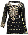 Black/Golden Chiffon Jamawar Suit 