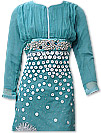 Light Turquoise Crinkle Chiffon Suit