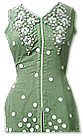 Green Crinkle Chiffon Suit