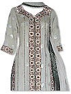 Light Golden/Green Jamawar Chiffon Suit