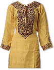 Yellow Chiffon Suit- Indian Semi Party Dress