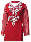 Red Chiffon Suit- Indian Dress