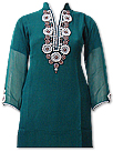 Dark Green Chiffon Suit - Indian Semi Party Dress