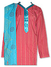 Tea Pink/Turquoise Khaddar Suit - Pakistani Casual Clothes