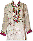 Off-white Chiffon Jamawar Suit- Indian Dress
