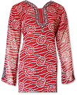 Red Chiffon Kurti    