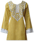 Yellow/White Khaddar Suit- Pakistani Casual Clothes