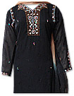 Black/Cream Chiffon Suit  - Indian Semi Party Dress