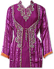 Magenta Chiffon Suit - Indian Semi Party Dress