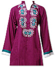 Magenta Linen Suit- Pakistani Casual Clothes