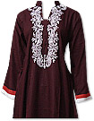 Dark Brown Linen Suit - Pakistani Casual Dress