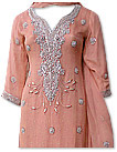 Peach Crinkle Chiffon Suit 