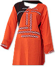 Orange/Black Georgette Suit- Pakistani Casual Clothes