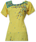 Yellow/Blue Georgette Suit- Indian Semi Party Dress
