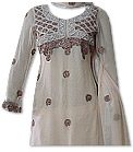 Cream Crinkle Chiffon Suit