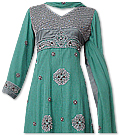 Sea Green Crinkle Chiffon Suit