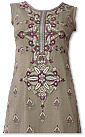 Fawn Crinkle Chiffon Suit 