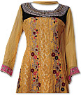 Mustard Jamawar Chiffon Suit 