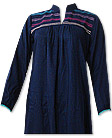 Navy Blue Linen Suit - Pakistani Casual Dress