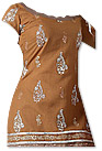 Brown Cotton Suit  - Pakistani Casual Dress