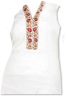 White/Red Georgette Suit - Pakistani Casual Clothes