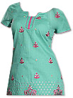 Sea Green/Pink Georgette Suit - Pakistani Casual Dress