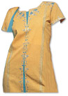 Mustard/Turquoise Georgette Trouser Suit- Indian Semi Party Dress