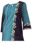 Blue/Black Georgette Trouser Suit- Pakistani Casual Clothes